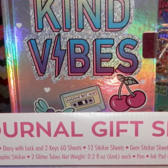 Justice Toys Justice Journal Gift Set Stickers Diary With Lock